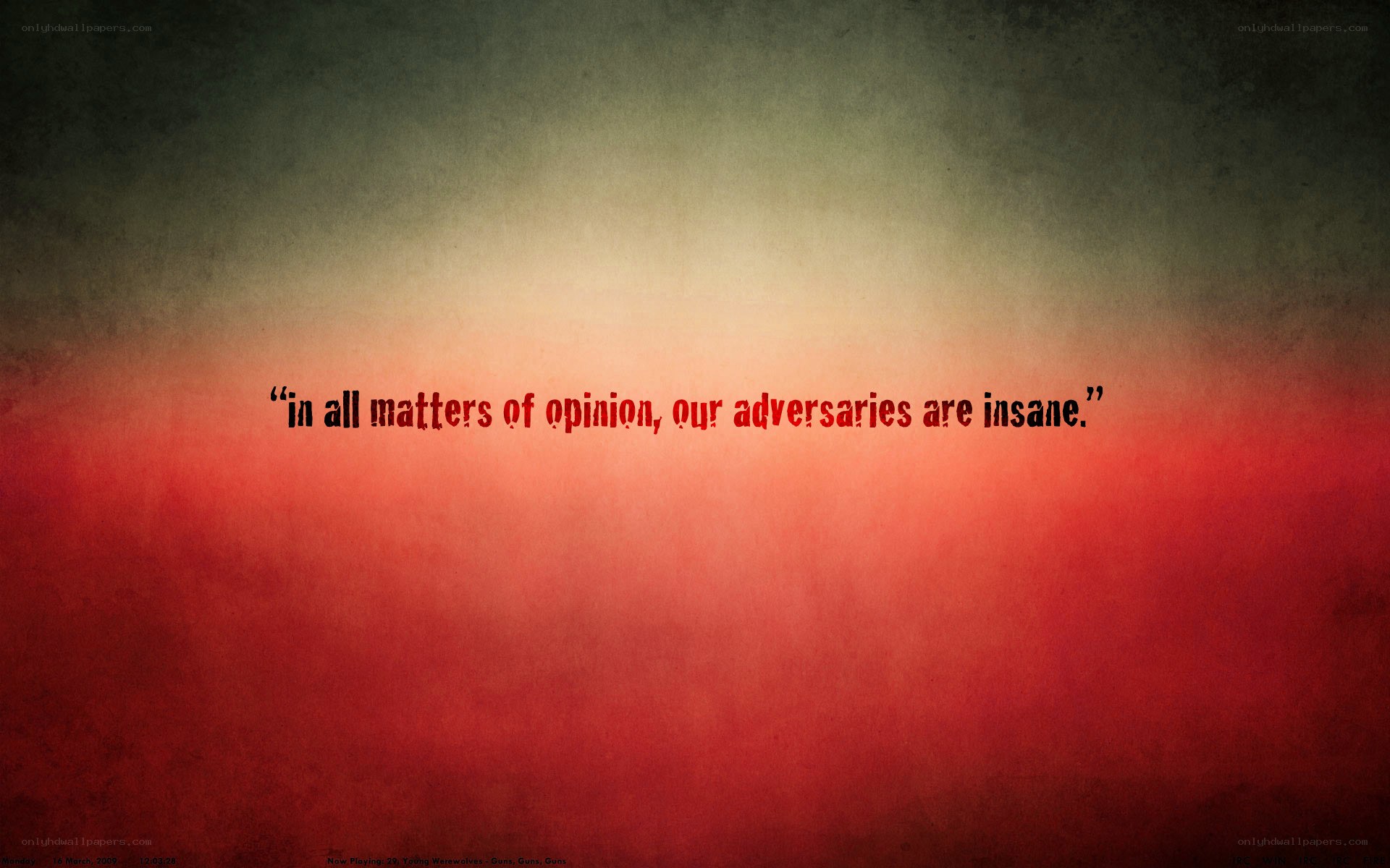 quote on opinion and adversaries