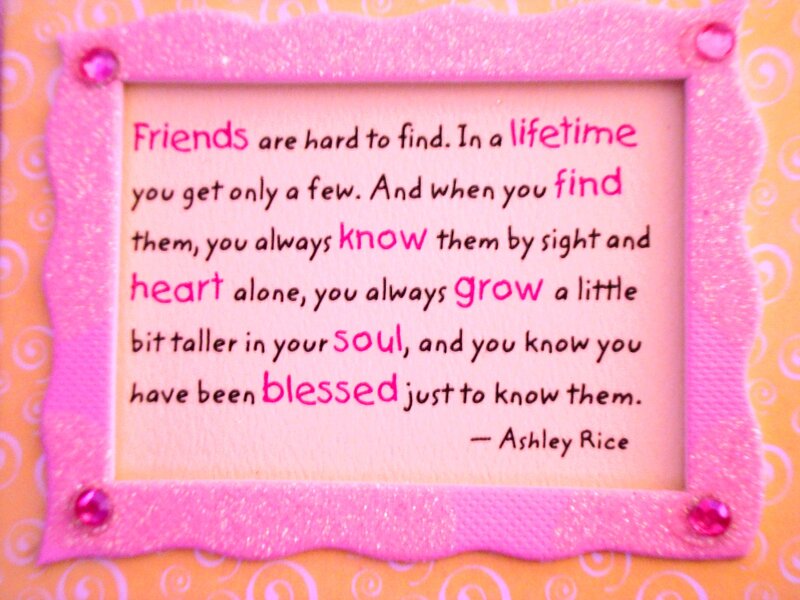 Quote on Pink Card