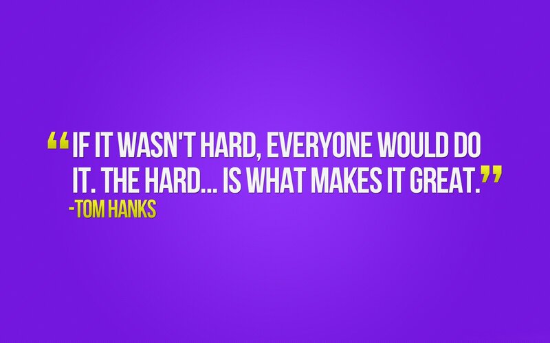 Quote on Purple Background — Inspirational, Minimalist