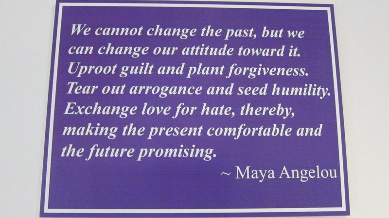 Quote on Purple Sign