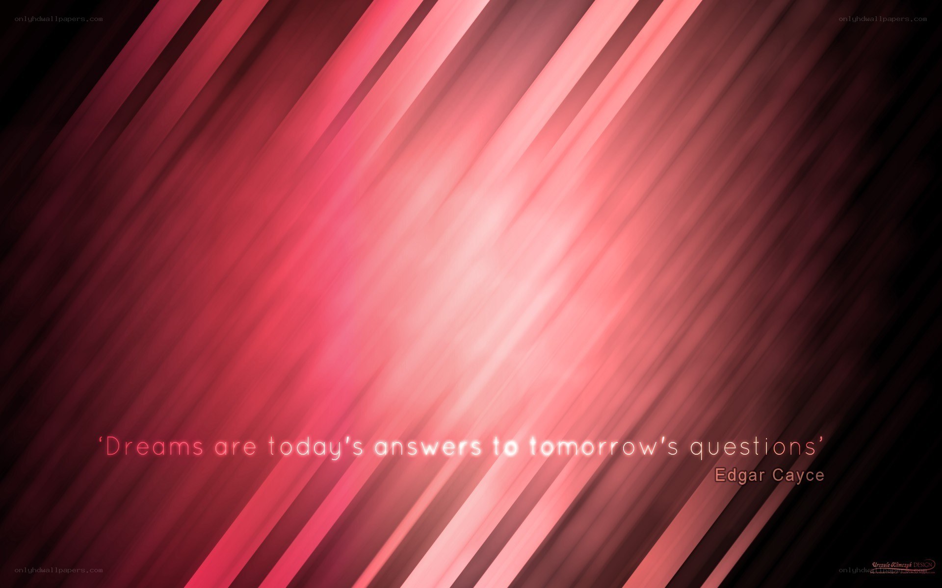 quote on red background