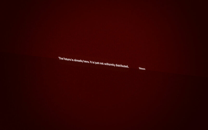 quote on red background