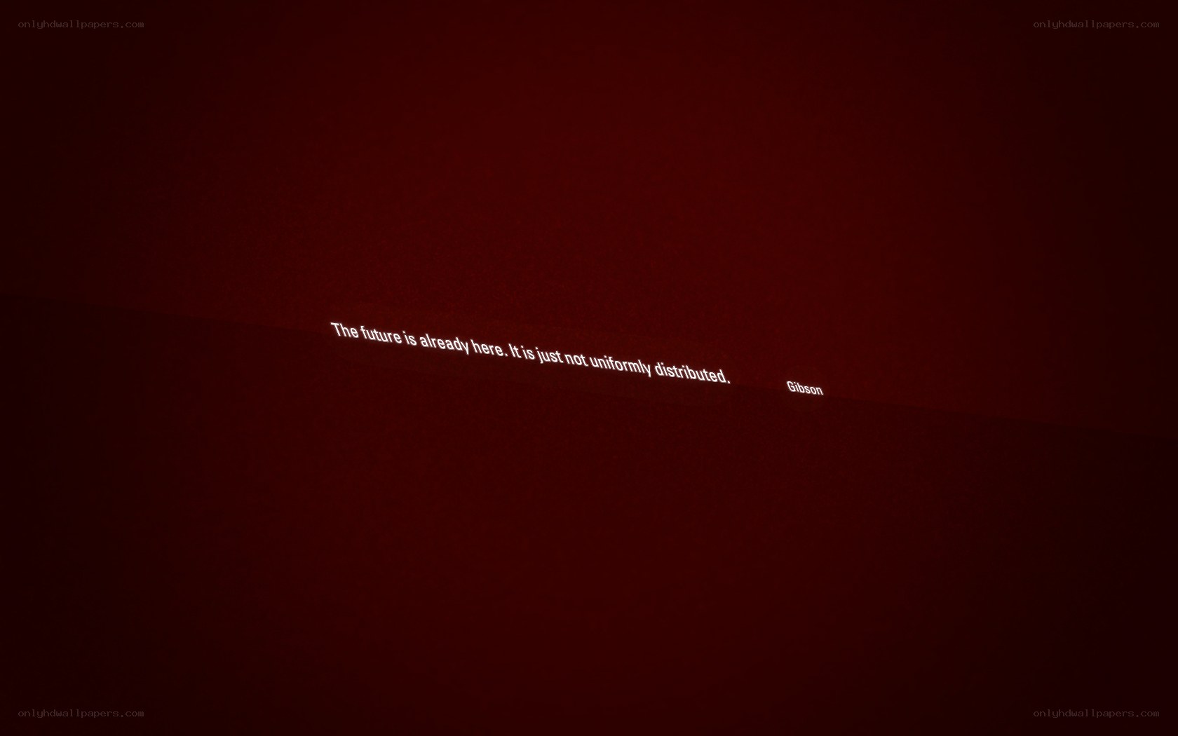 quote on red background
