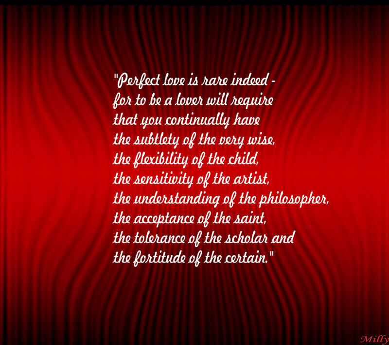 Quote on Red Curtain