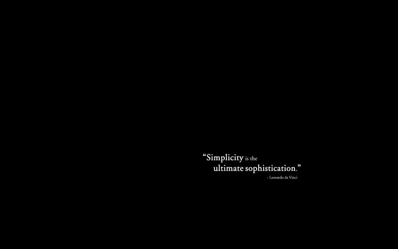 Quote on simplicity