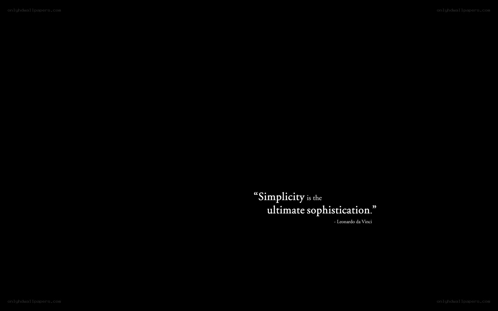 Quote on simplicity