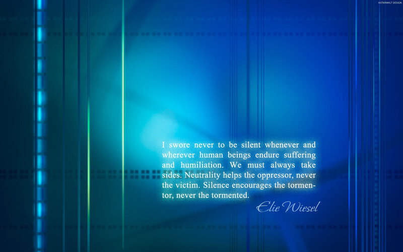Quote on standing against suffering