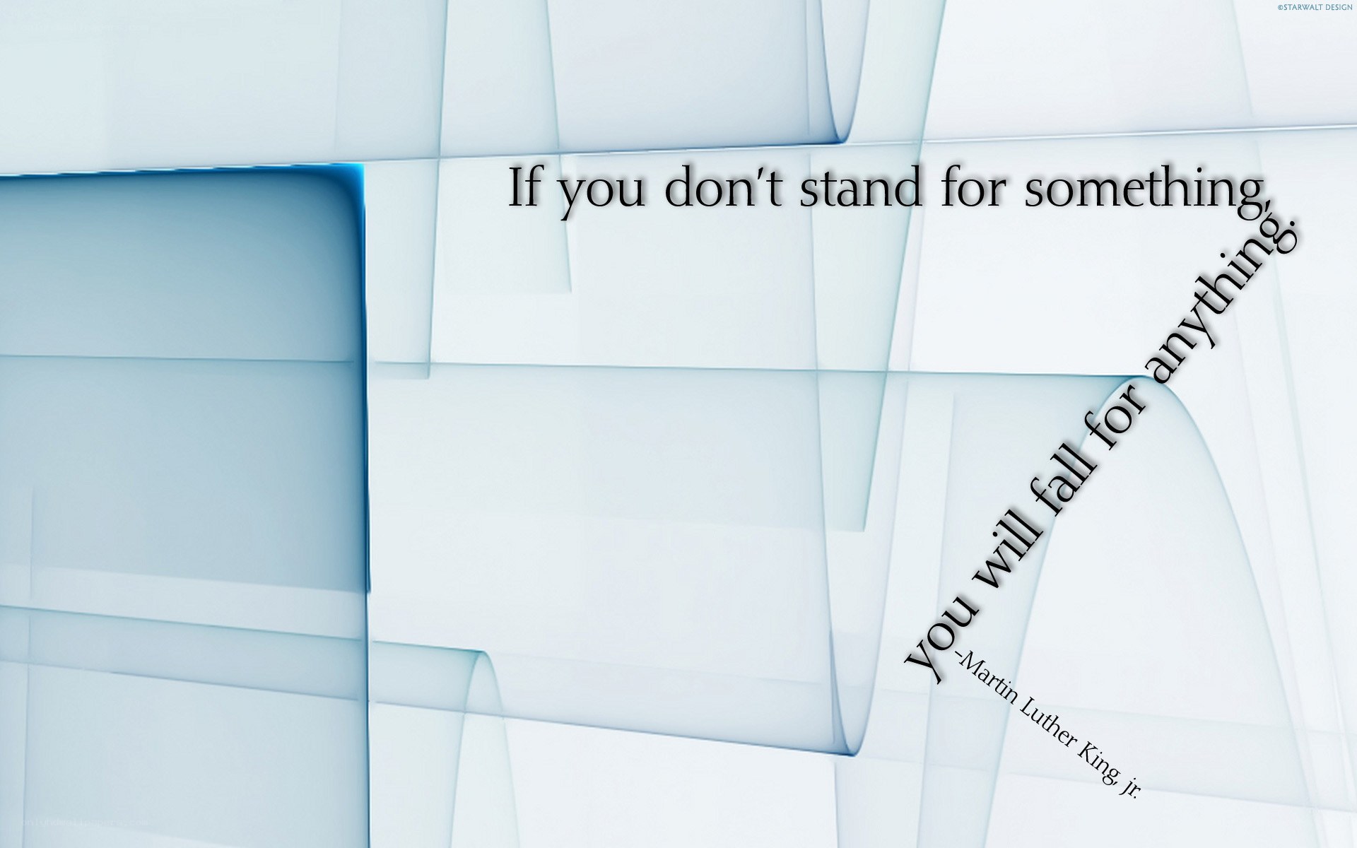quote on standing for something