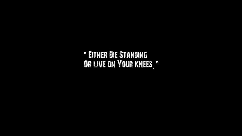 quote on standing or kneeling