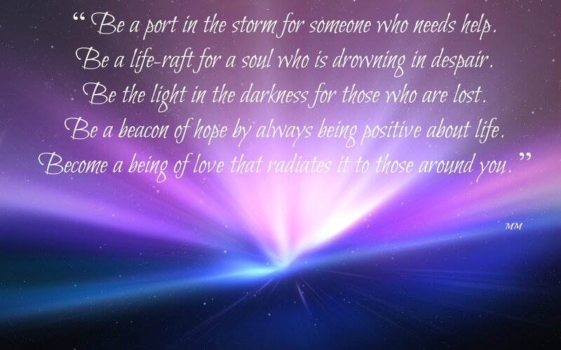 Quote on Starry Background