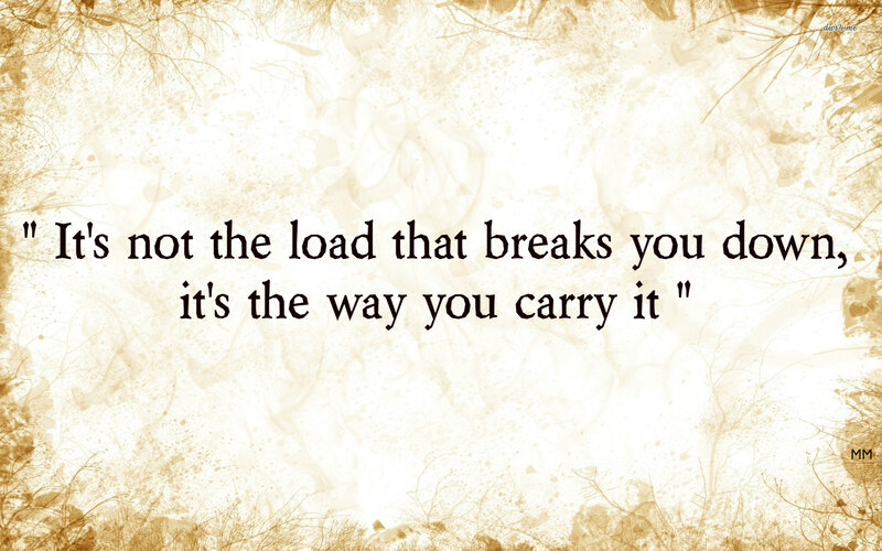 Quote on Textured Background — Brown