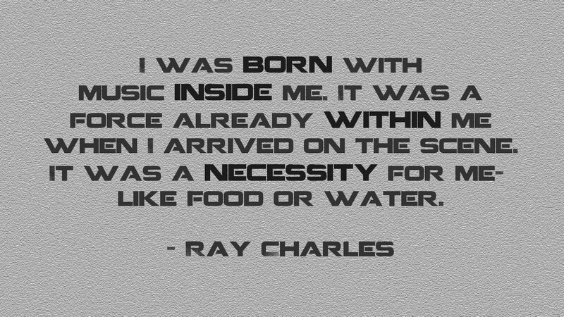 Quote on Textured Background — Gray