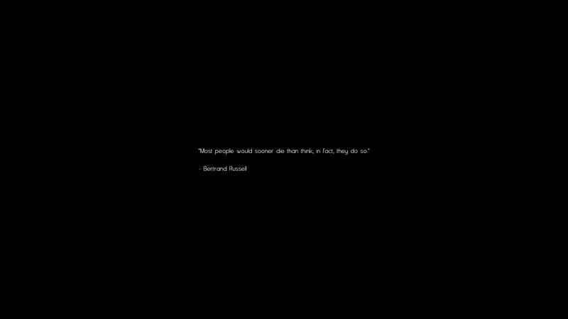 quote on thinking and death