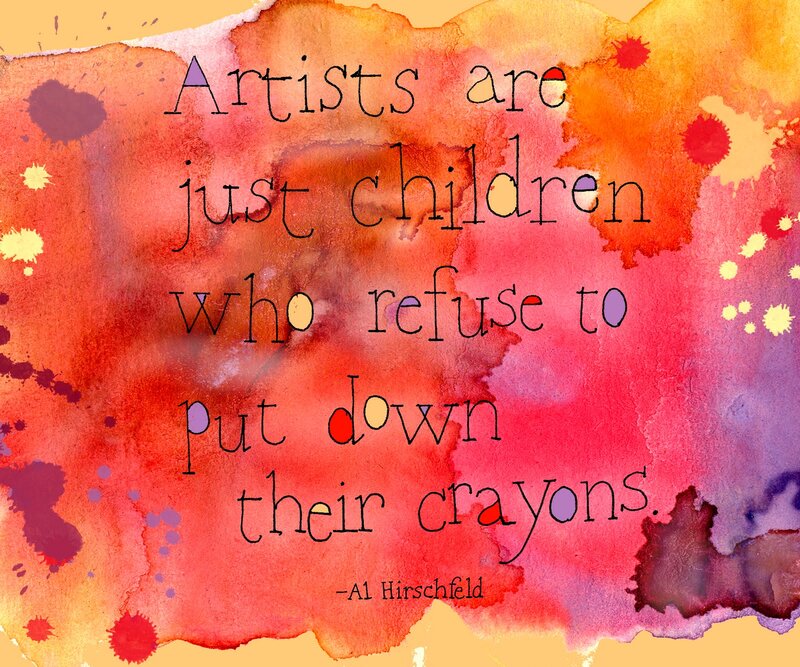 Quote on Watercolor Background