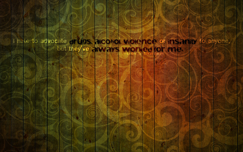 Quote on wood background
