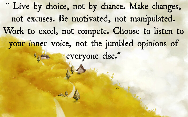 Quote on Yellow Hills