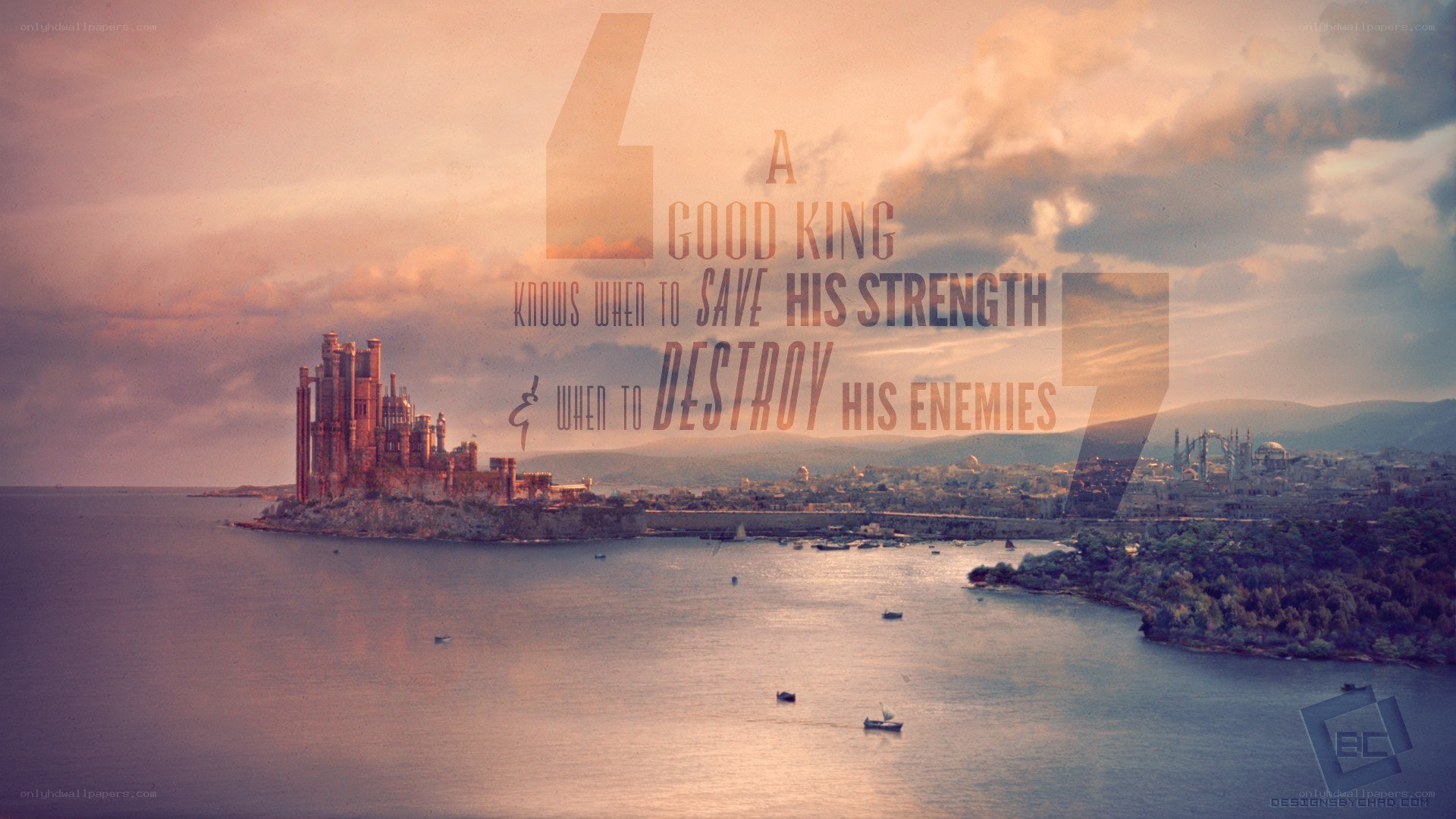 quote over castle scene