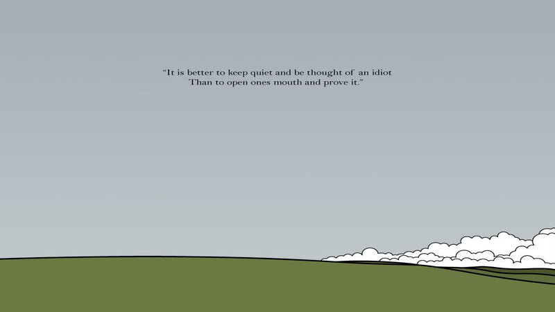quote over landscape