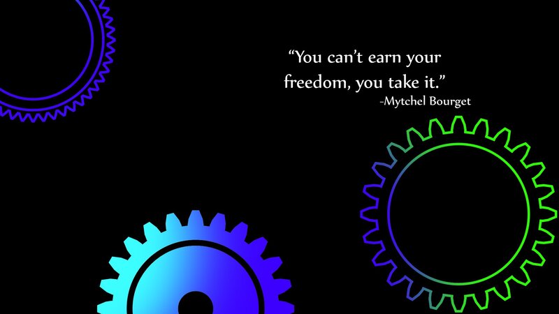 quote with gears graphic