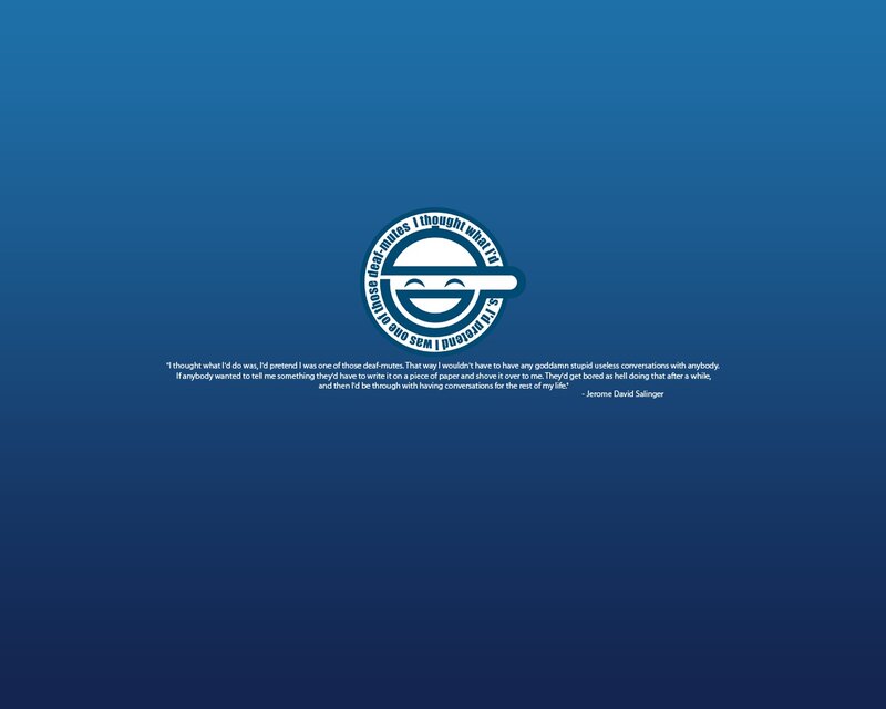 quote with logo background