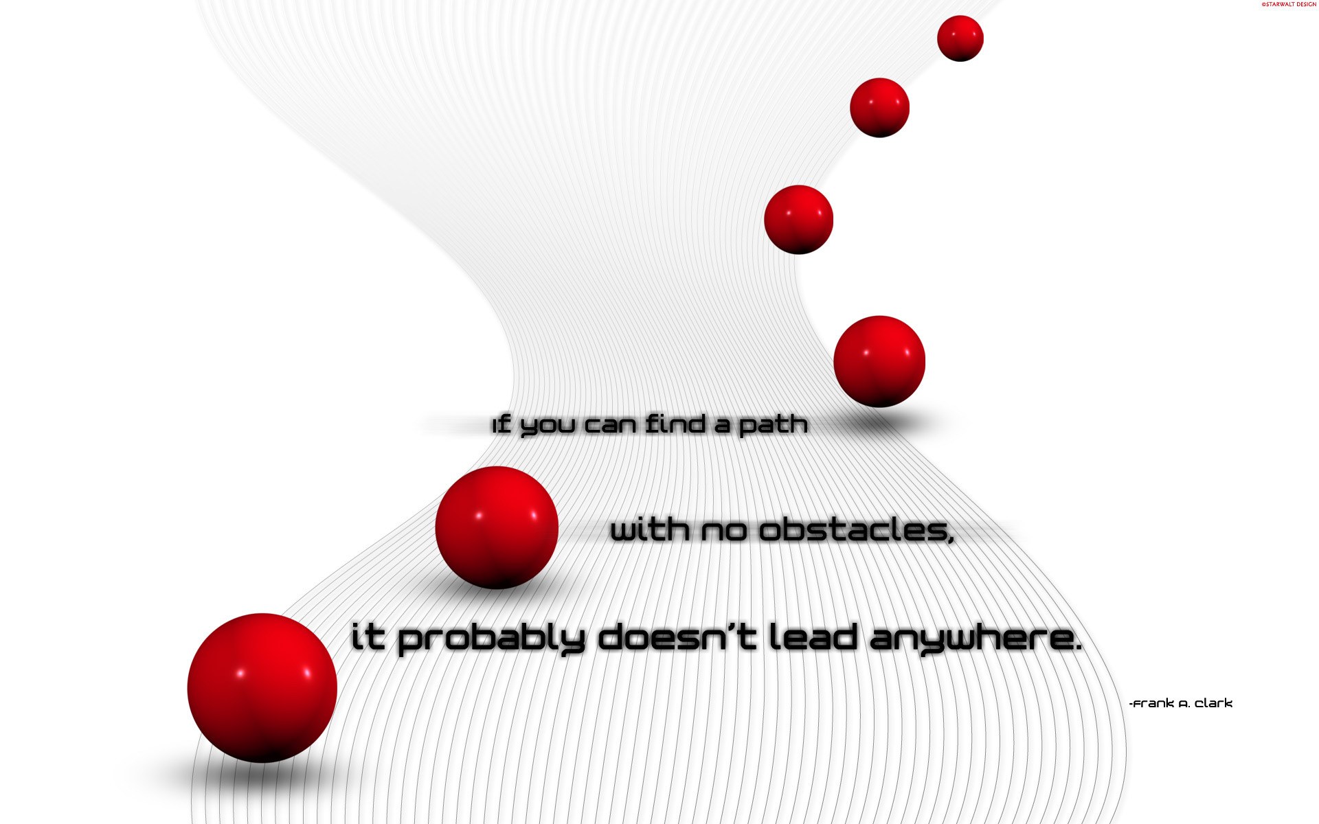 quote with red spheres