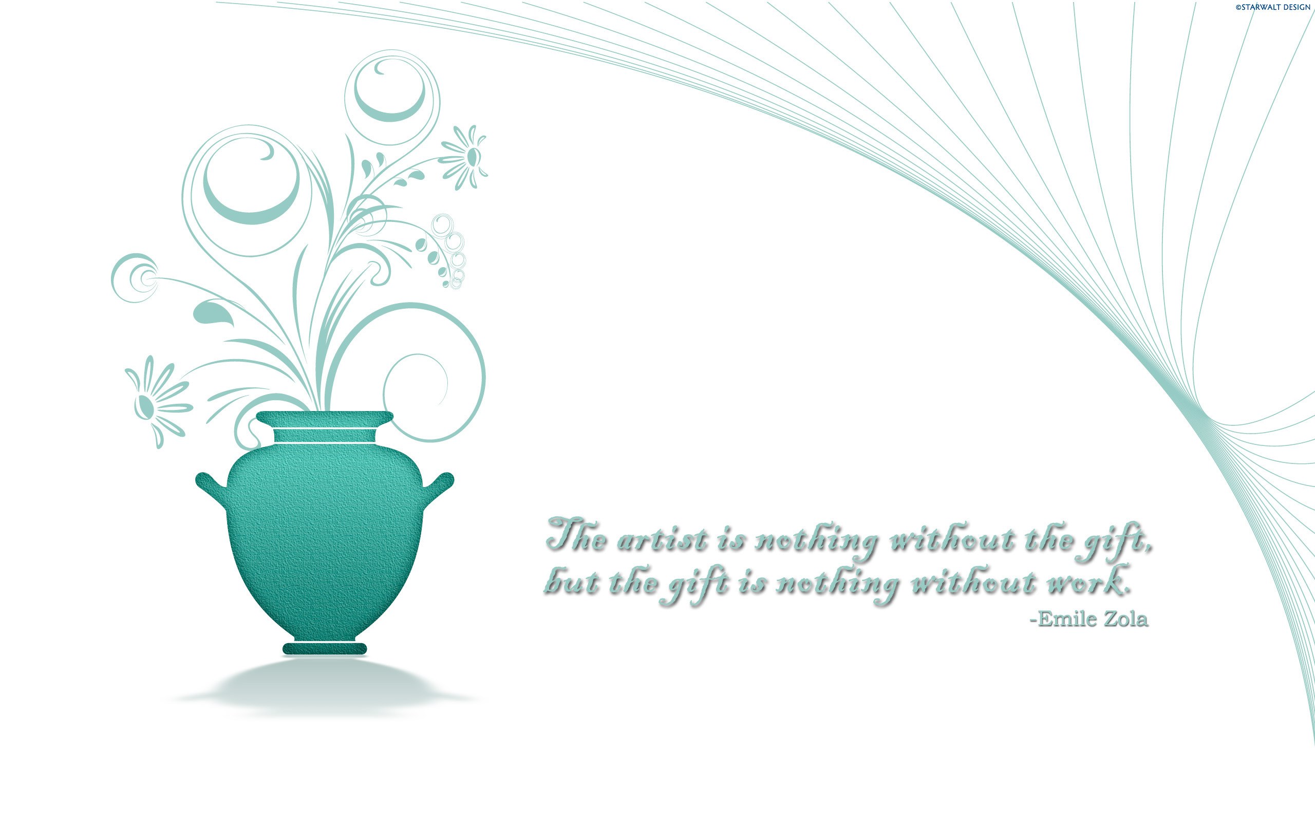quote with vase illustration