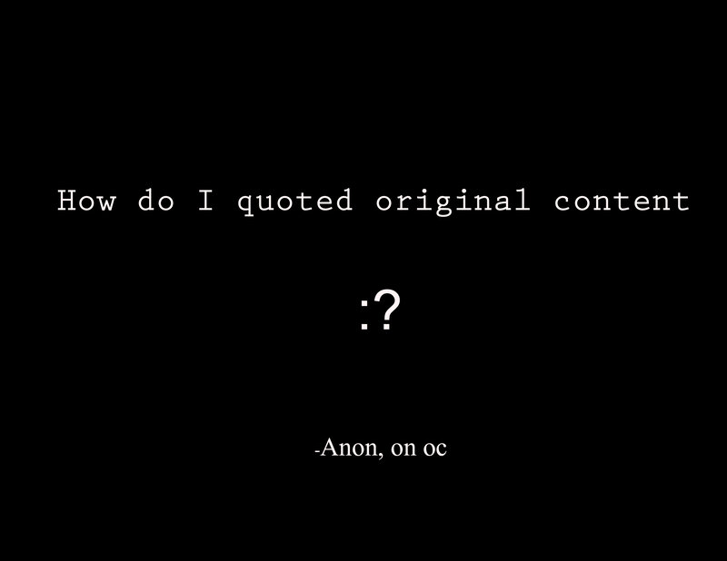 Quoted content question