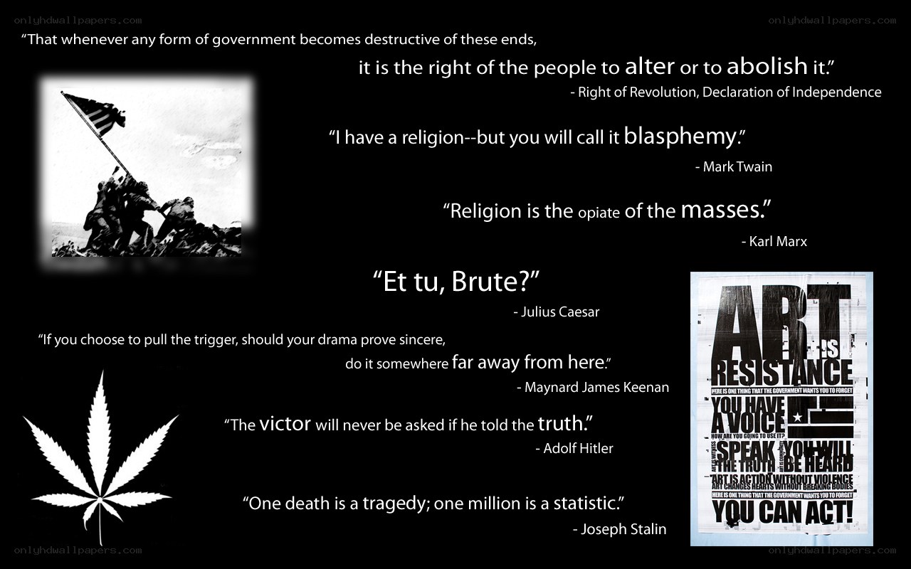 Quotes collage with historical images
