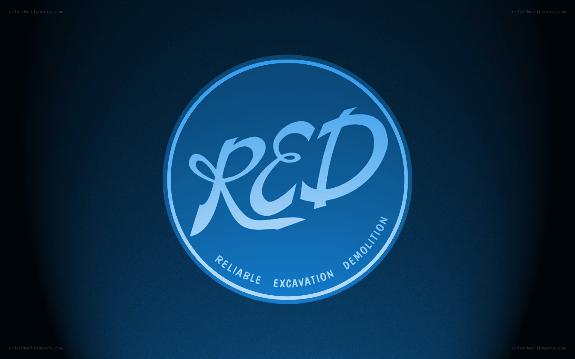 R&D logo on blue background