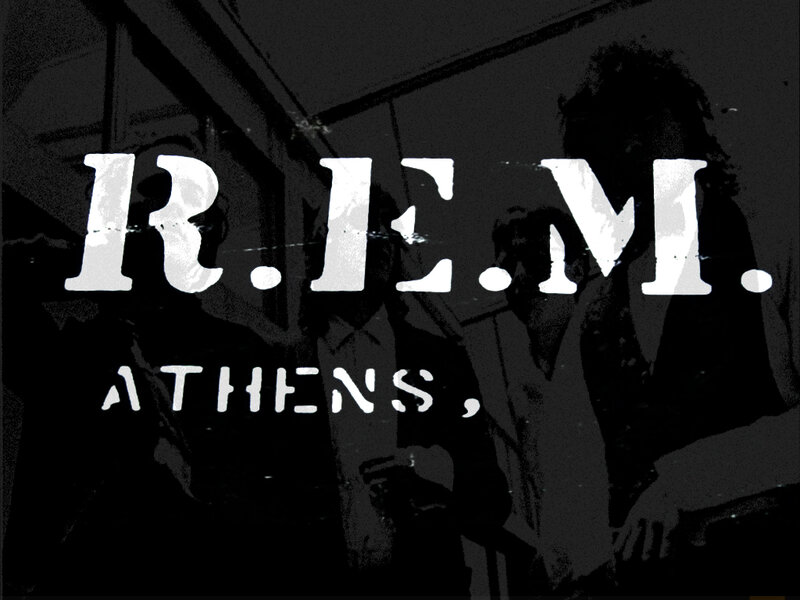 R.E.M. Athens concert poster
