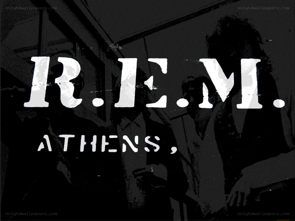 R.E.M. Athens concert poster