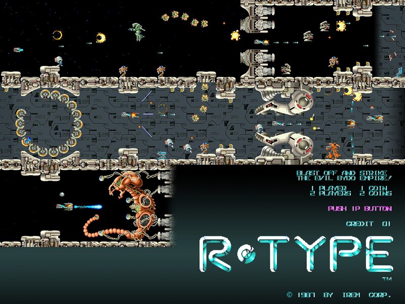 R-Type game title screen