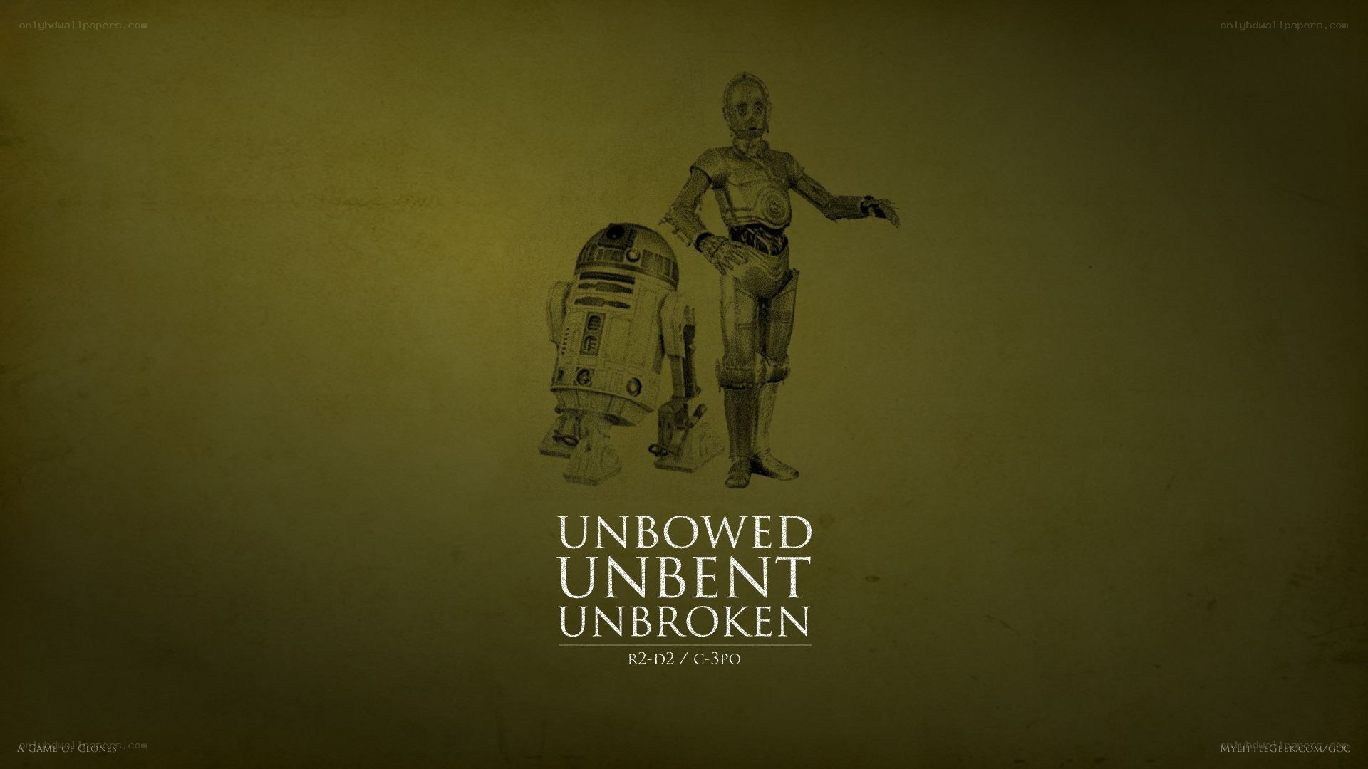 R2-D2 and C-3PO characters