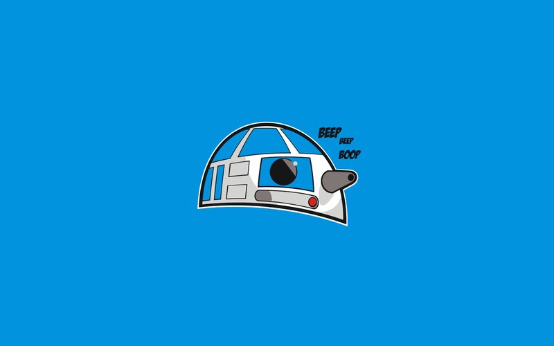 R2-D2 cartoon illustration