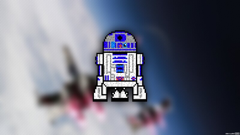 R2-D2 Droid — White, Dramatic
