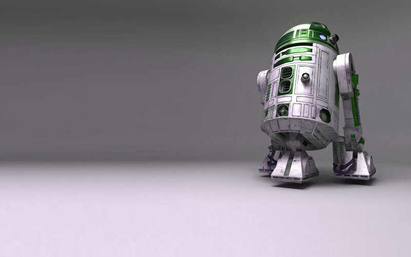R2-D2 droid with green accents