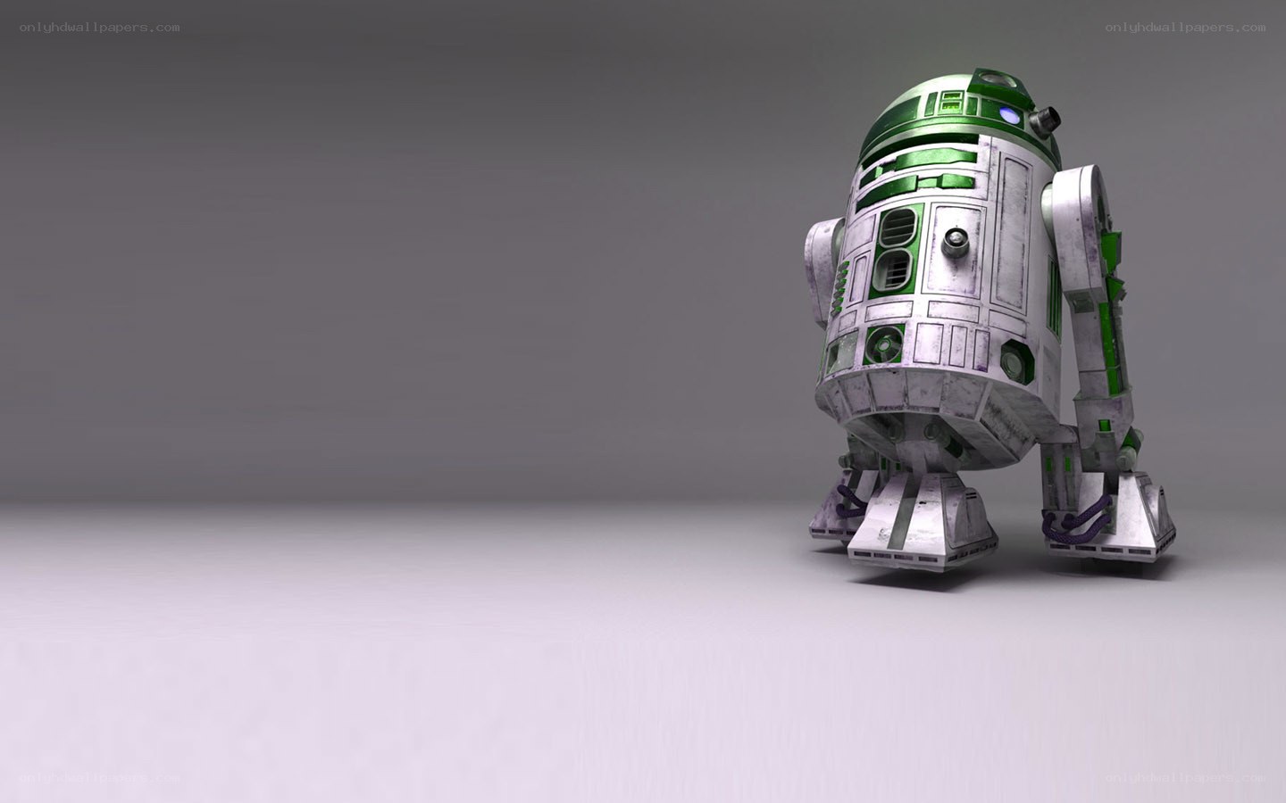 R2-D2 droid with green accents