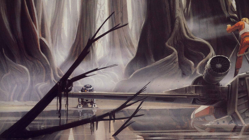 R2-D2 in a forest clearing