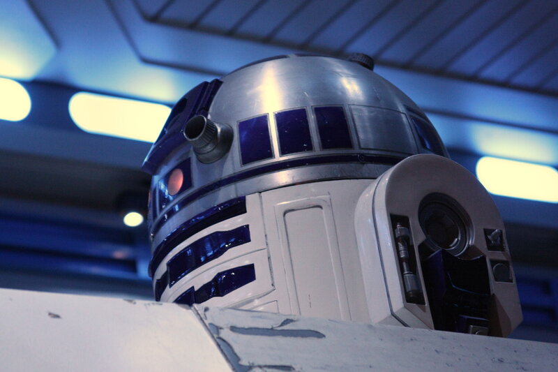 R2-D2 in a spaceship