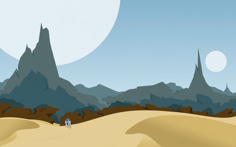 R2-D2 on Desert Planet