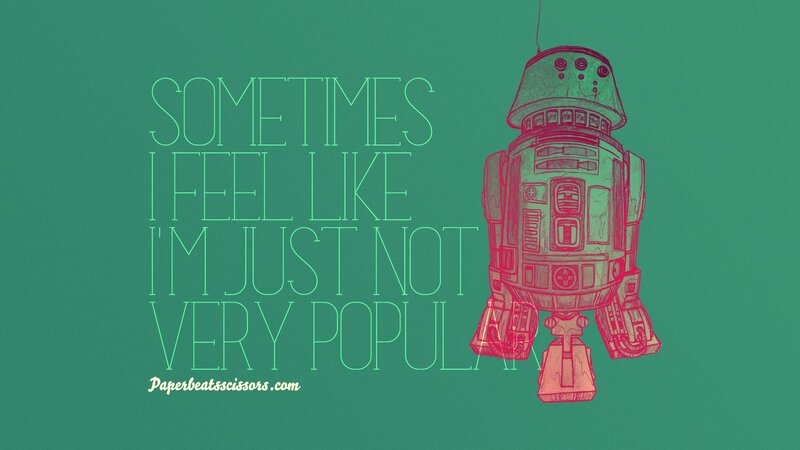 R2-D2 quote wallpaper