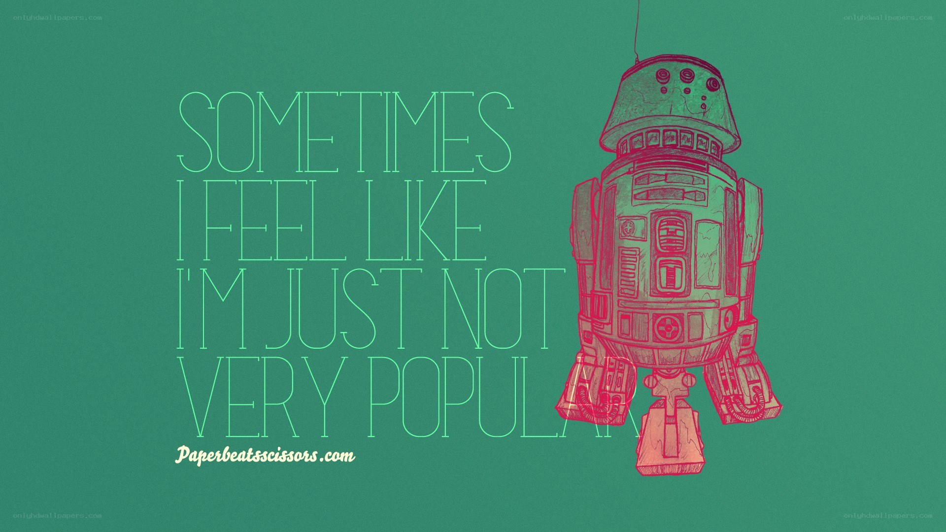 R2-D2 quote wallpaper