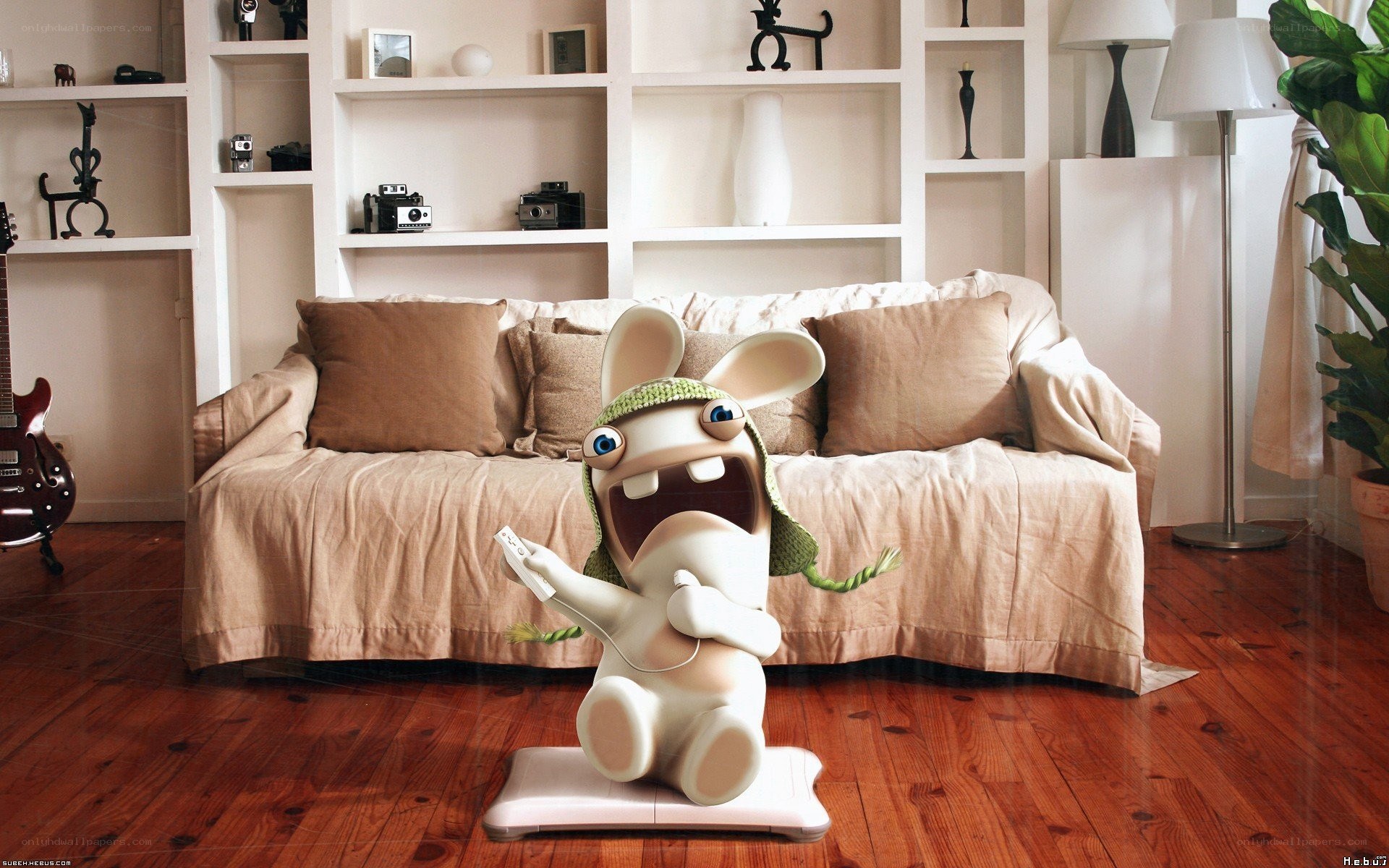 Rabbid on Wii Fit