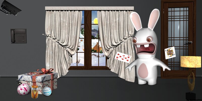 Rabbid Rabbit in Room