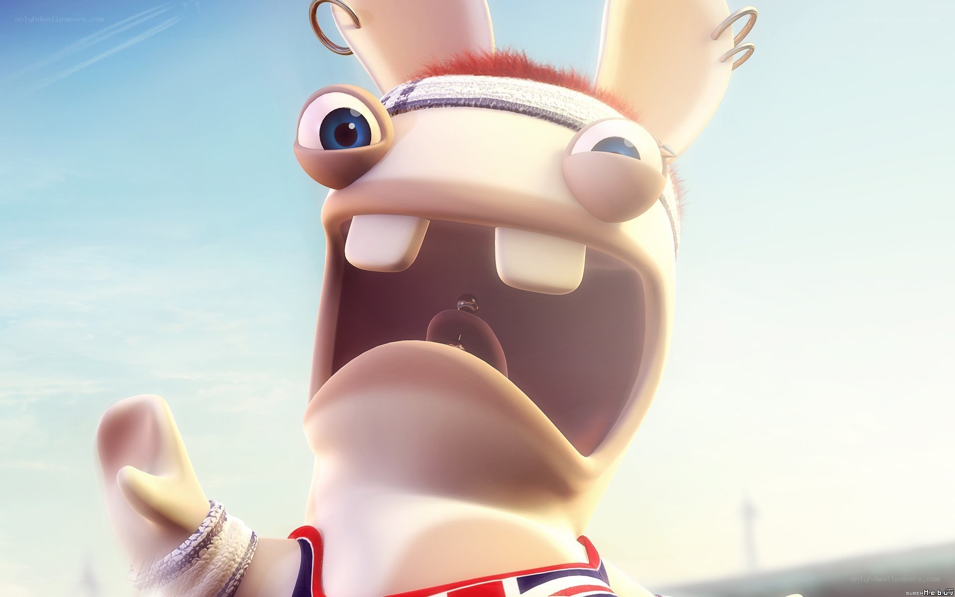 Rabbid with headband