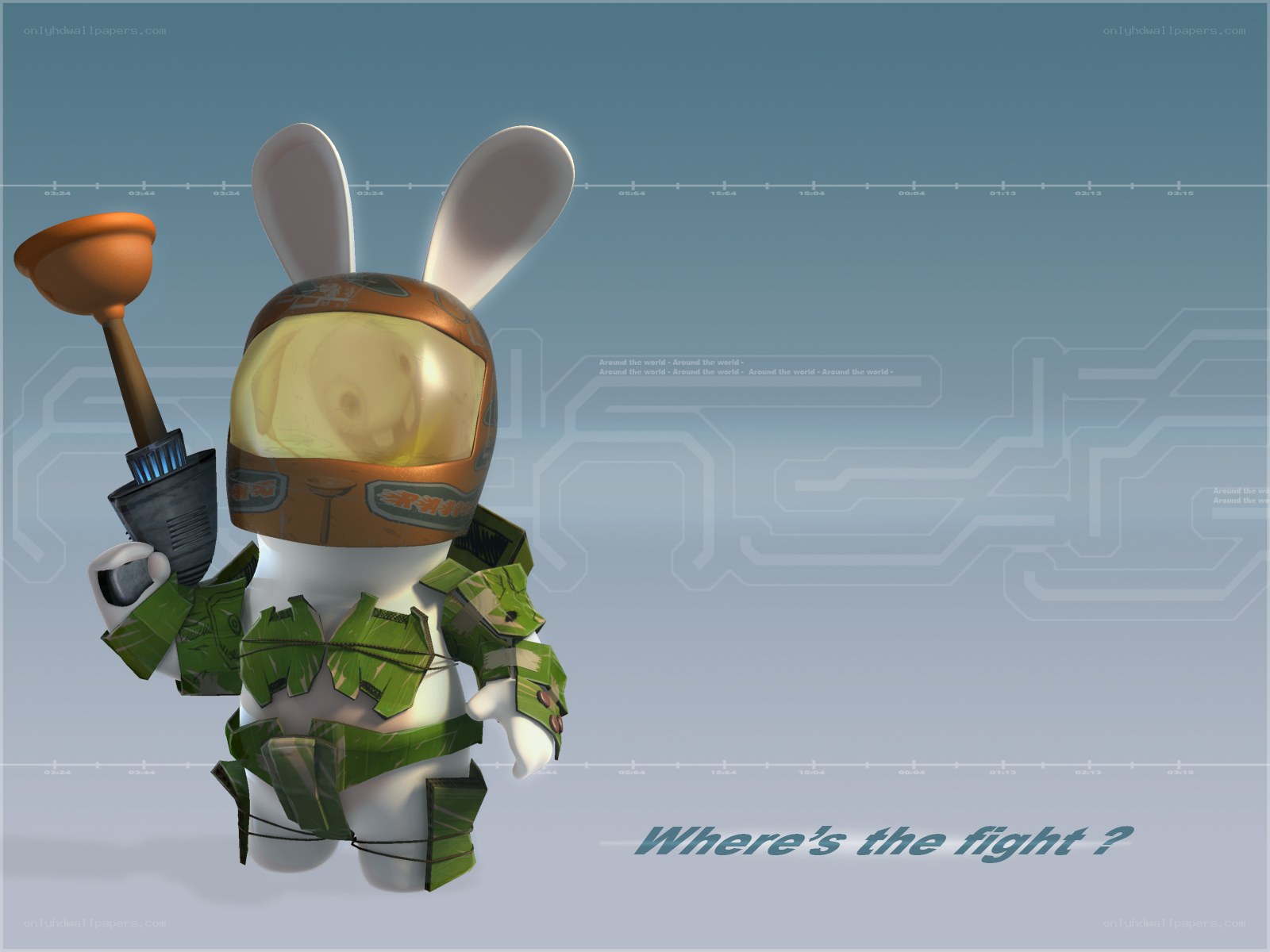 Rabbid with plunger