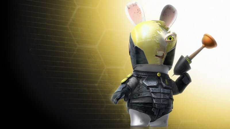Rabbid with Plunger — Yellow
