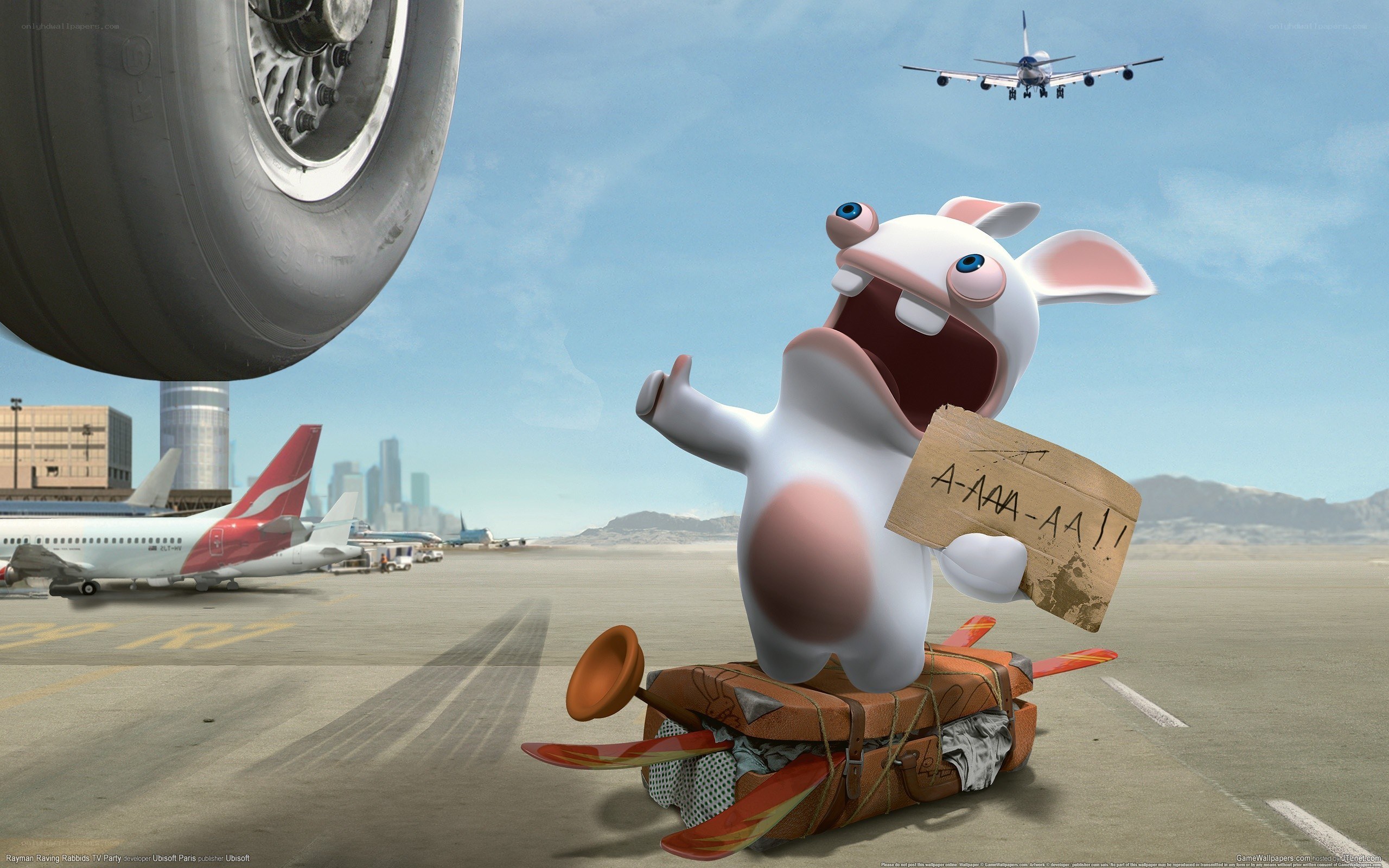 Rabbids at the airport