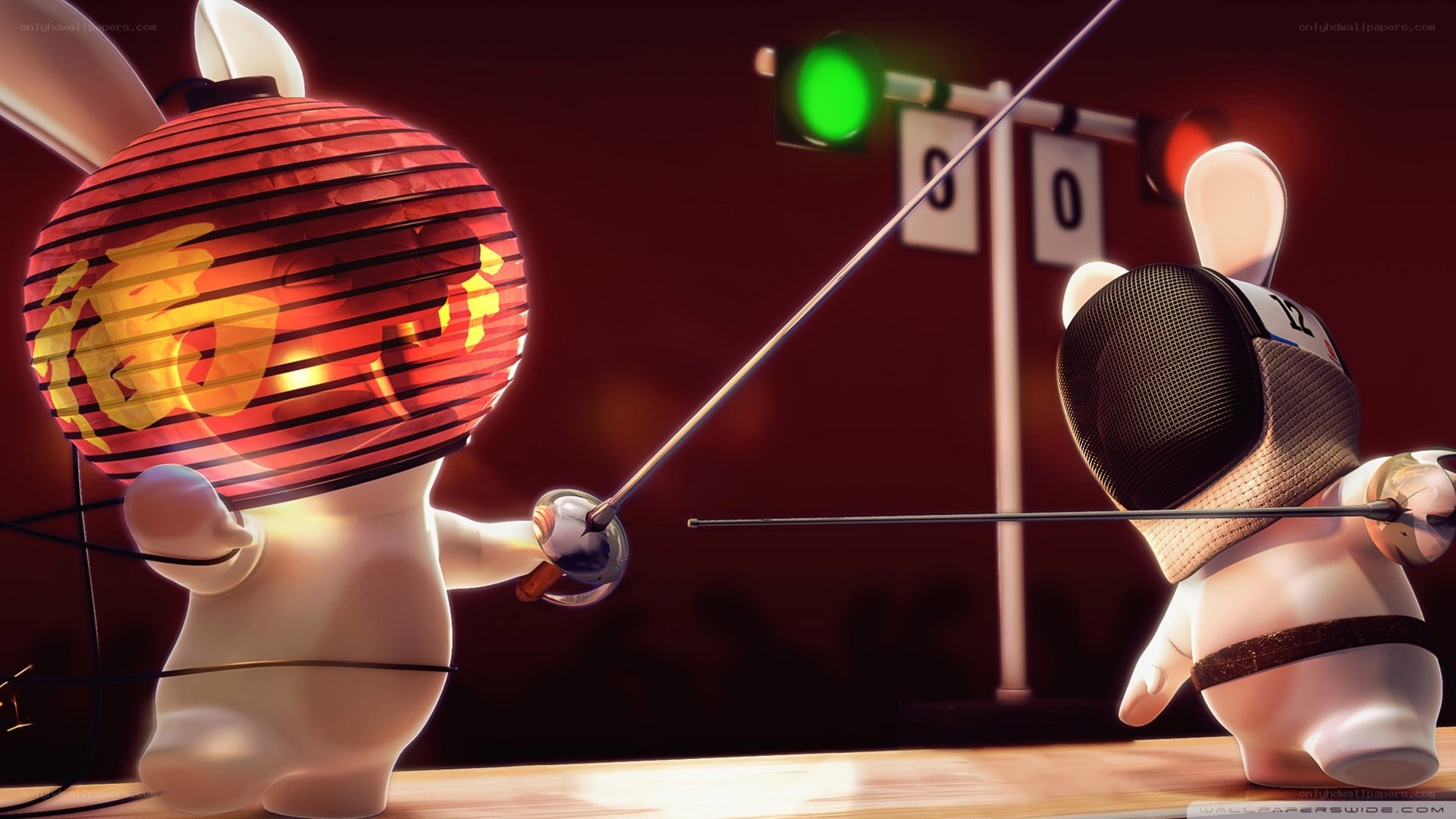 Rabbids fencing duel