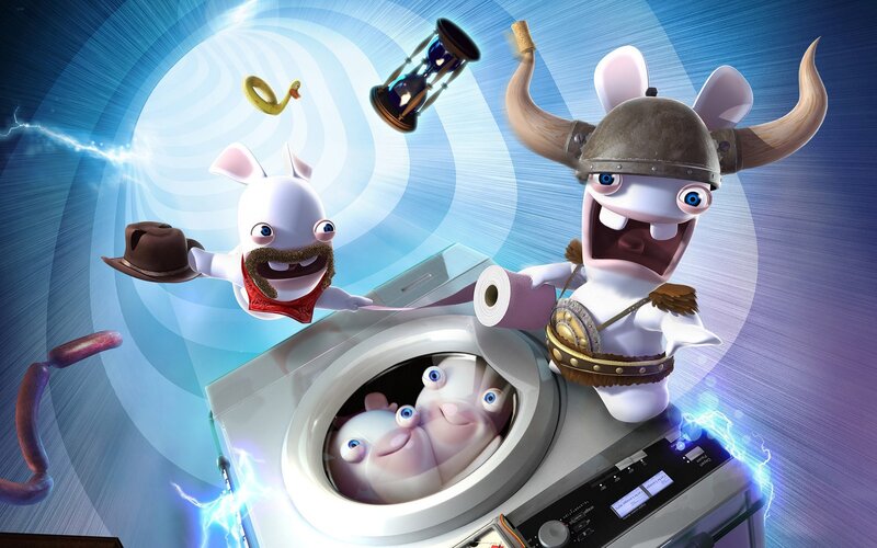 Rabbids in a Washing Machine — Blue